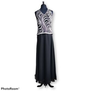 JKara Sleeveless Beaded Cocktail Dress - Size 6